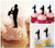 TA0950 Jazz Musician Saxophone Cupcake Cake Topper para tartas cumpleaños boda Fiesta Pastel Decoraciones 10 piezas