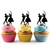 TA1013 Ballet Dance Cupcake Cake Topper para tartas cumpleaños boda Fiesta Pastel Decoraciones 10 piezas
