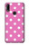 S2358 Pink Polka Dots Funda Carcasa Case para Huawei P Smart Z, Y9 Prime 2019