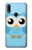 S3029 Cute Blue Owl Funda Carcasa Case para Huawei P Smart Z, Y9 Prime 2019