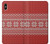 S3384 Winter Seamless Knitting Pattern Funda Carcasa Case para iPhone XS Max