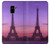 S3447 Eiffel Paris Sunset Funda Carcasa Case para Samsung Galaxy A8 (2018)