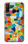 S3391 Abstract Art Mosaic Tiles Graphic Funda Carcasa Case para Huawei P30 lite