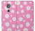 S3500 Pink Floral Pattern Funda Carcasa Case para Motorola Moto G6 Play, Moto G6 Forge, Moto E5