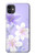 S2361 Purple White Flowers Funda Carcasa Case para iPhone 11