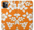 S2245 Hawaiian Hibiscus Orange Pattern Funda Carcasa Case para iPhone 11 Pro
