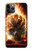 S0863 Hell Fire Skull Funda Carcasa Case para iPhone 11 Pro Max