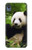 S1073 Panda Enjoy Eating Funda Carcasa Case para Motorola Moto E6, Moto E (6th Gen)