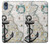 S1962 Nautical Chart Funda Carcasa Case para Motorola Moto E6, Moto E (6th Gen)