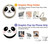 S2662 Cute Panda Cartoon Funda Carcasa Case para Motorola Moto E6, Moto E (6th Gen)