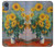 S2937 Claude Monet Bouquet of Sunflowers Funda Carcasa Case para Motorola Moto E6, Moto E (6th Gen)