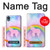 S3070 Rainbow Unicorn Pastel Sky Funda Carcasa Case para Motorola Moto E6, Moto E (6th Gen)