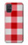 S3535 Red Gingham Funda Carcasa Case para Samsung Galaxy A71