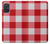 S3535 Red Gingham Funda Carcasa Case para Samsung Galaxy A71