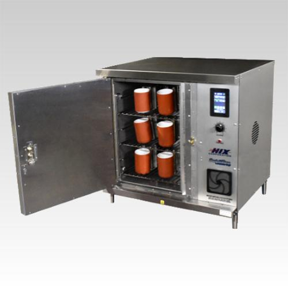 Countertop sublimation oven with 3 shelves and temperature range of 140°F-450°F for versatile printing.