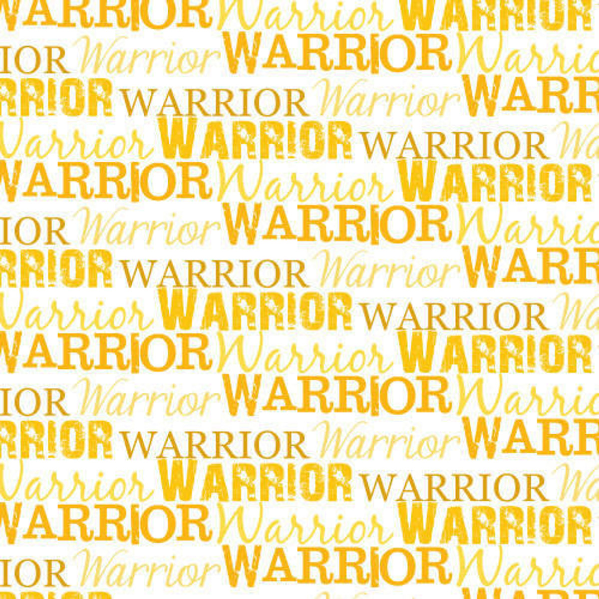  SISER496 - Warrior Text Yellow 