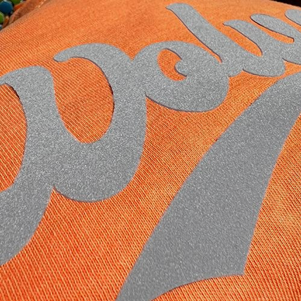 Zoom in Custom Cut Flock HTV Transfer