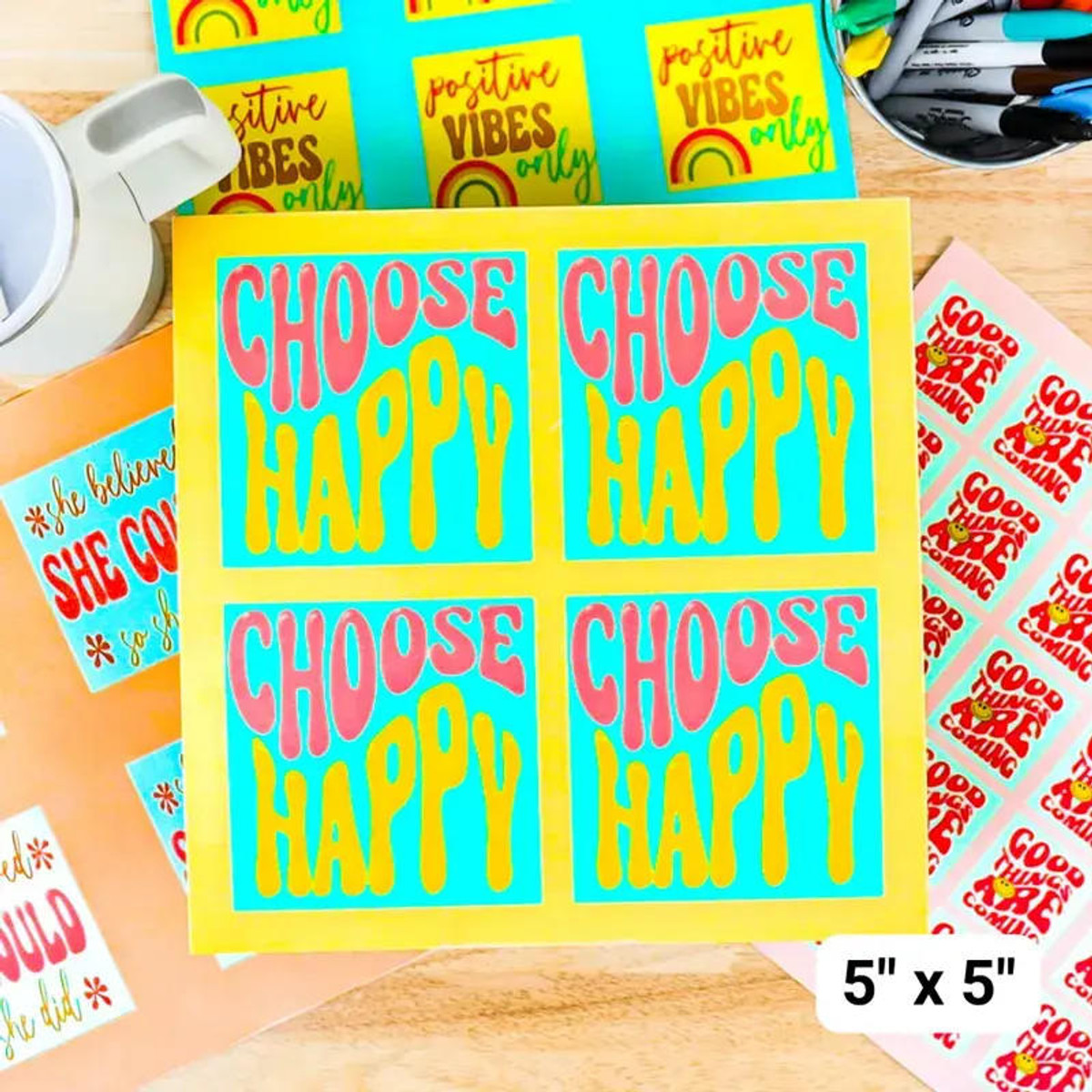 WALAKustom Custom 3M Square Sticker Sheets 