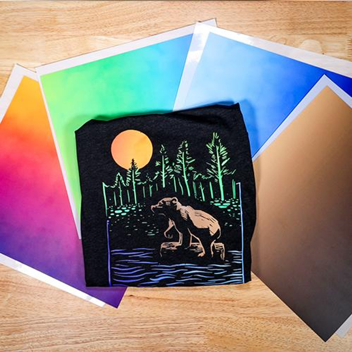 Heat Transfer Warehouse Pattern Vinyl Sheet and Mask Bundle 