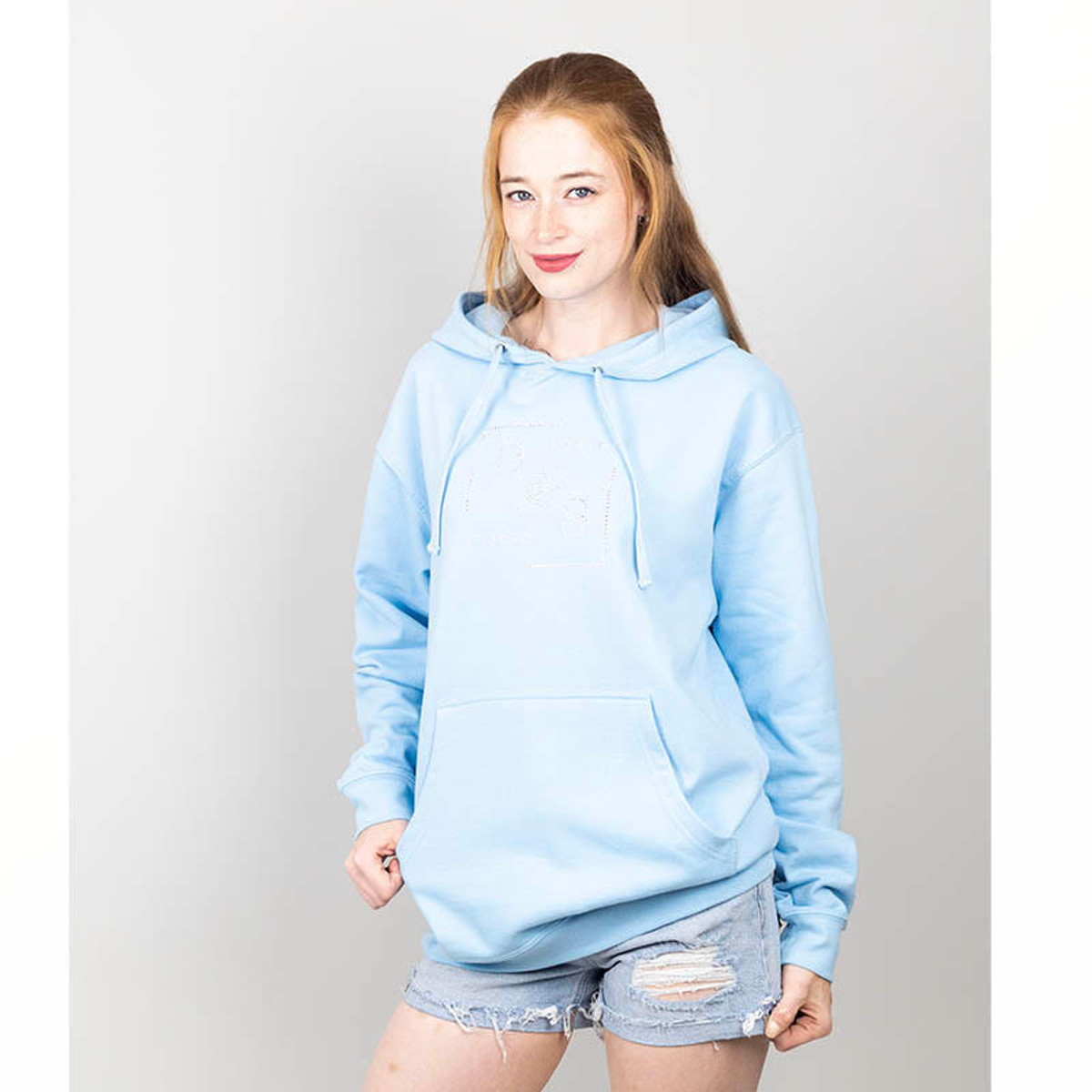 WALAKustom Rhinestone Hooded Sweatshirt