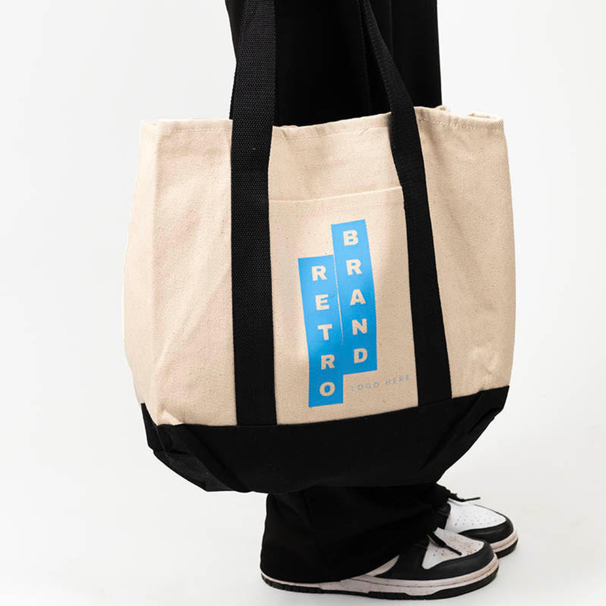 WALAKustom Custom Ideal Twill Two-Tone Shopping Tote 
