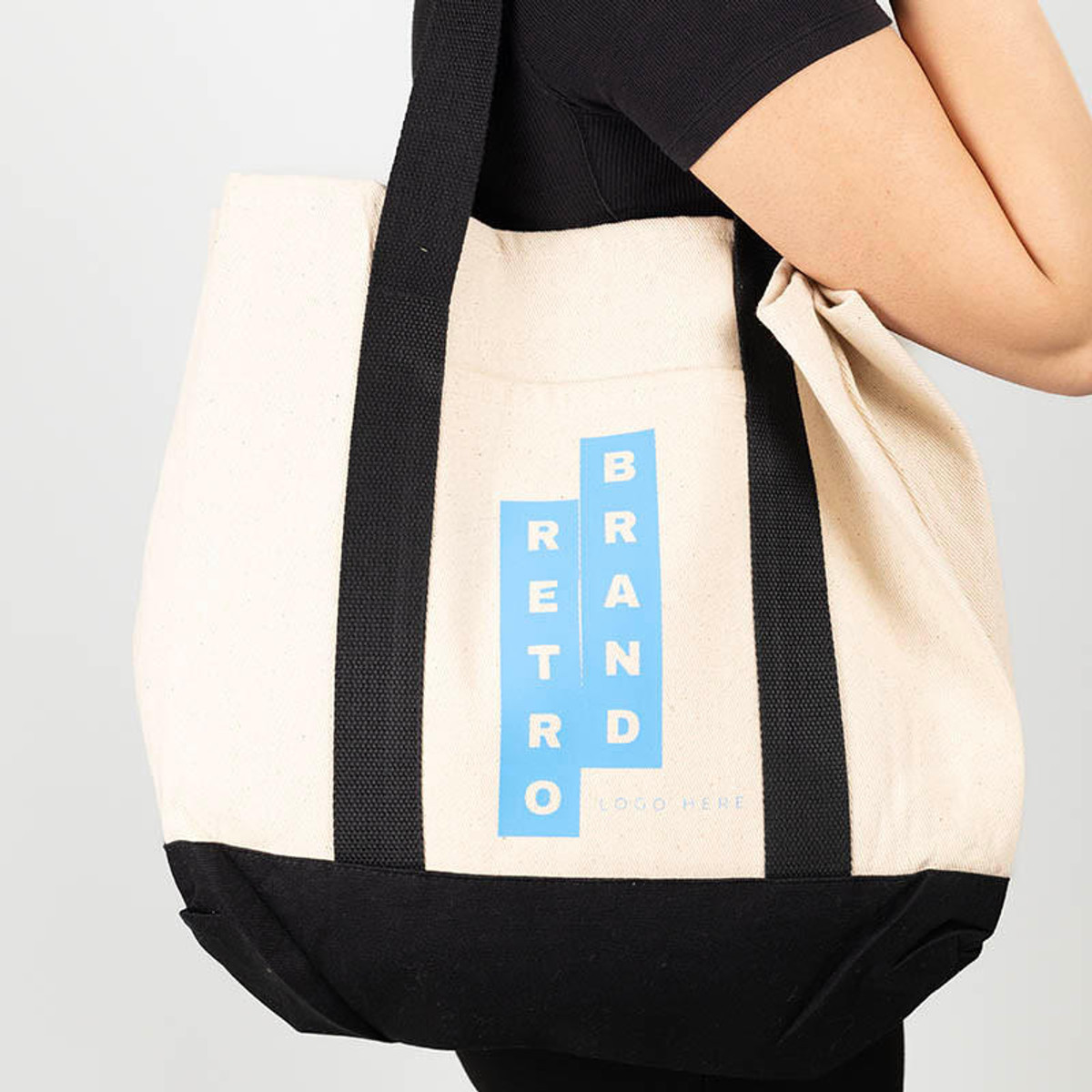 WALAKustom Custom Ideal Twill Two-Tone Shopping Tote 