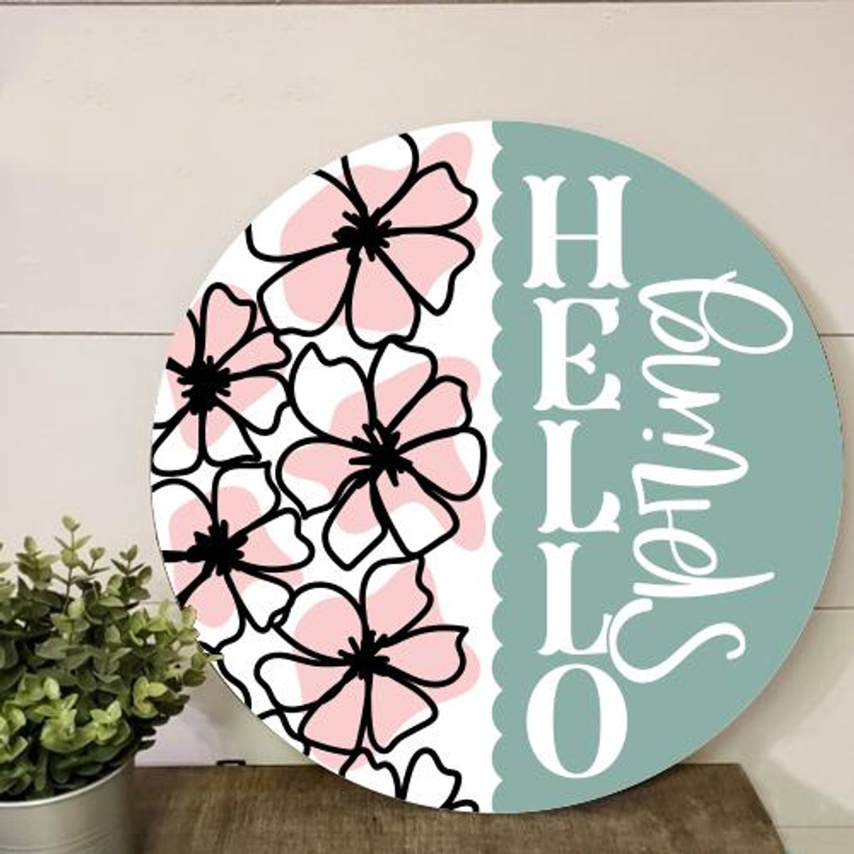  Hello Spring Horizontal SVG File 