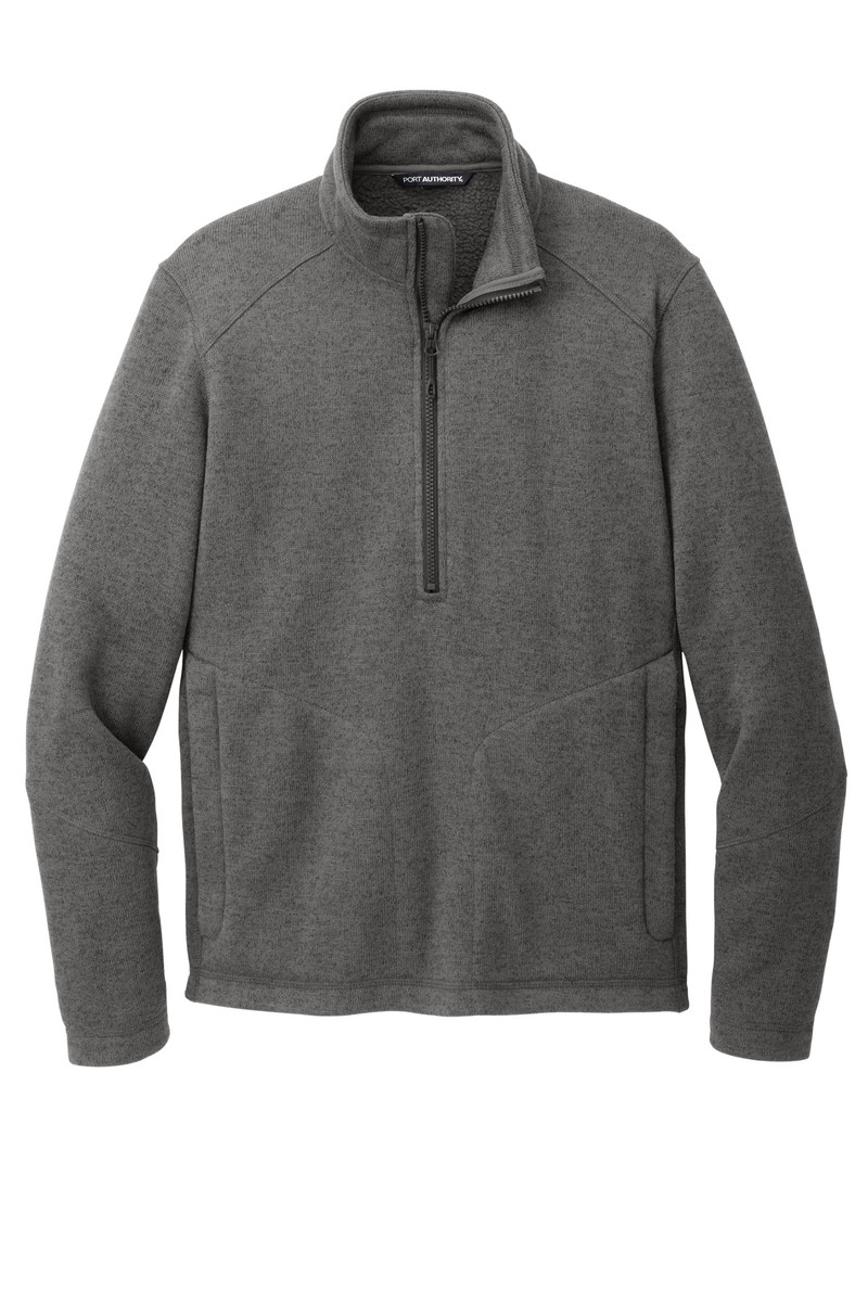 Port Authority® Arc Sweater Fleece 1/4-Zip made from 100% polyester sweater fleece