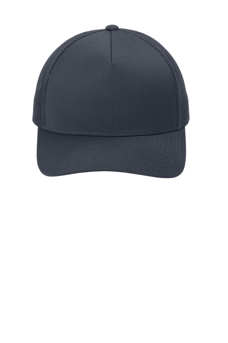 YP Classics Retro Trucker 5-Panel Cap with cotton/poly front panels and adjustable snapback