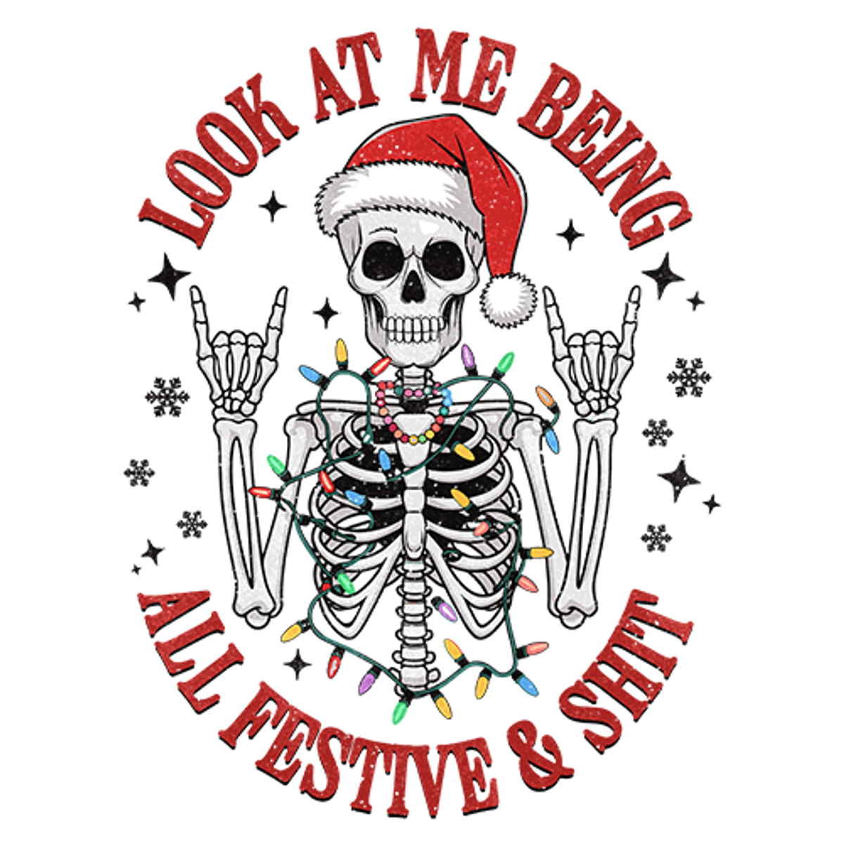 Full-color, in-house printed transfers for easy holiday garment decoration