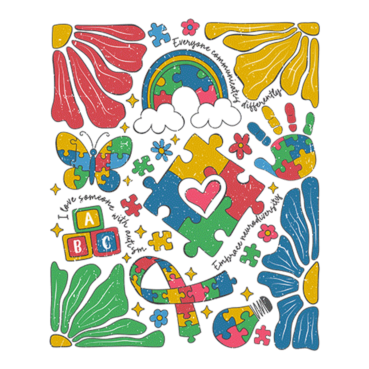 Autism Awareness DTF Heat Transfers autism-awareness-dtf-heat-transfers