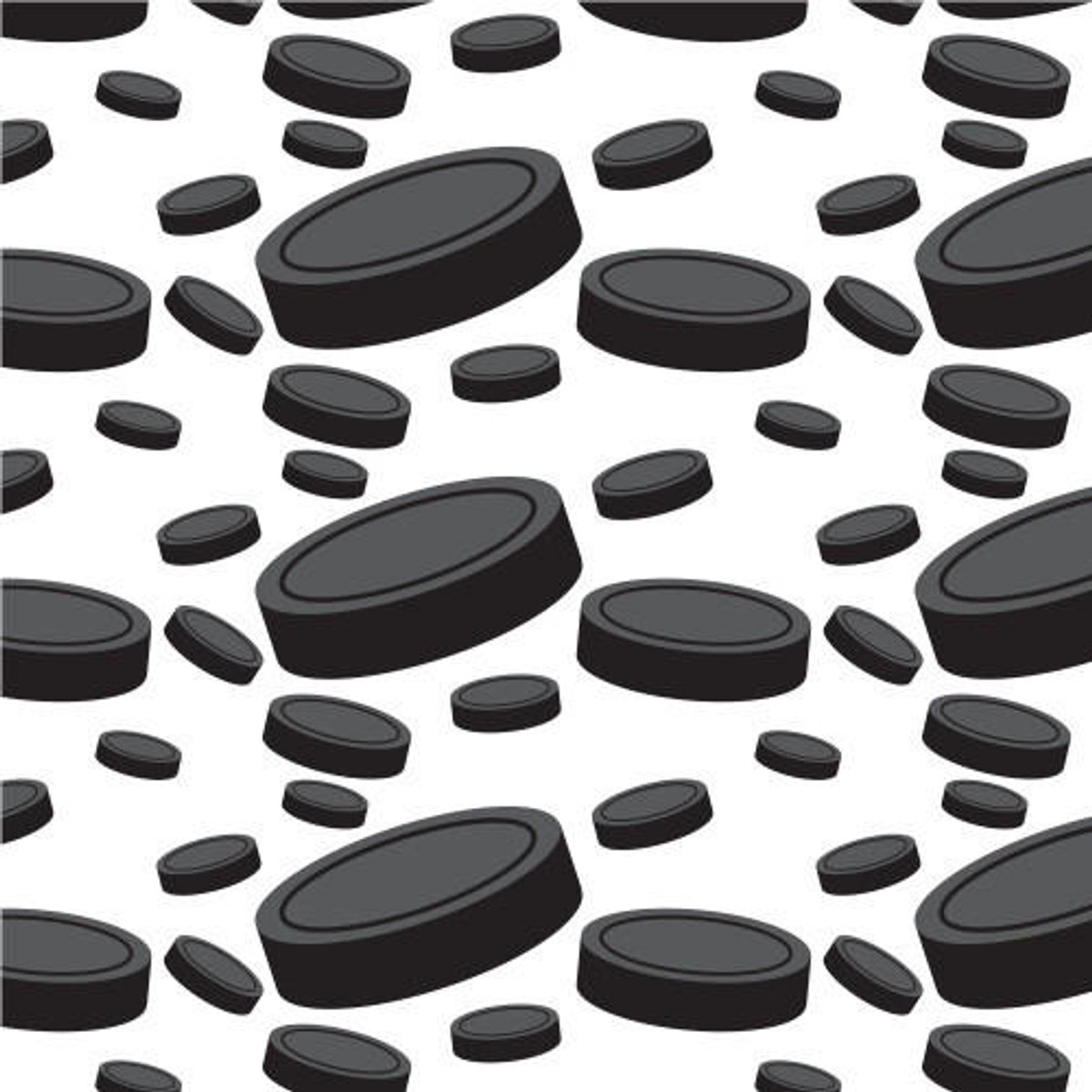 Hockey Pucks HTV for custom shirt and garment designs.