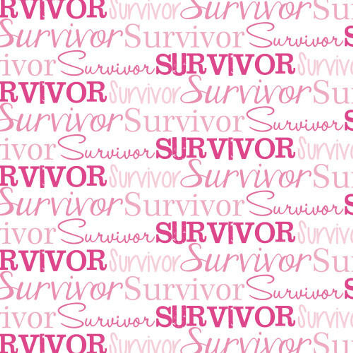 Survivor Text Pink HTV for shirts, perfect for custom designs with a matte pink finish.