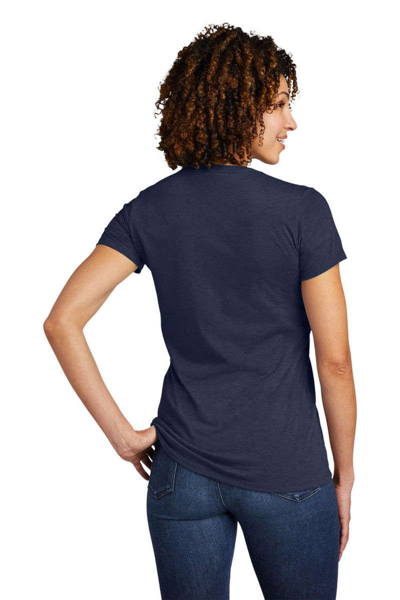 Eco-friendly Allmade ® Women's Tri-Blend V-Neck Tee AL2018 featuring 50% Repreve® polyester, organic cotton, and Tencel ™ Modal