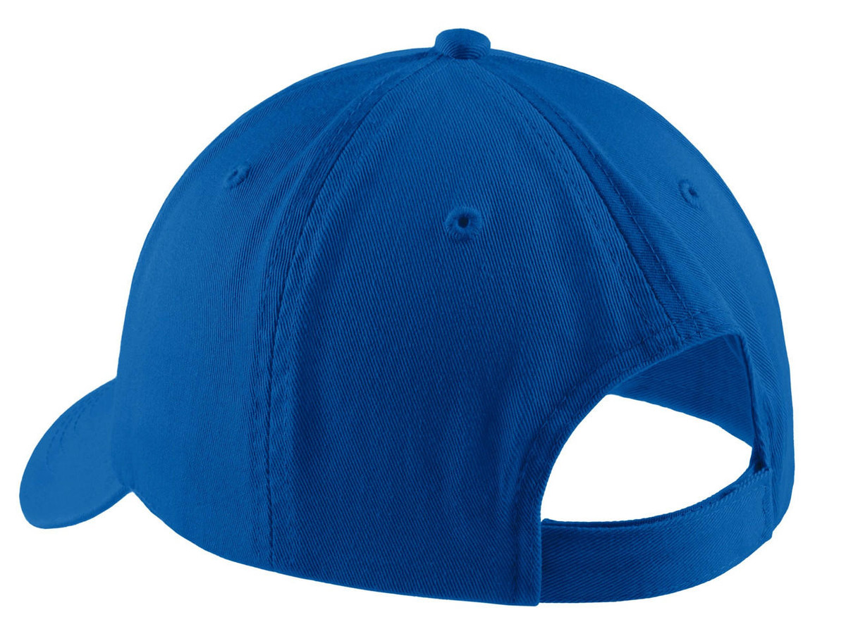Port & Company® Washed Twill Cap featuring 100% cotton washed twill fabric.