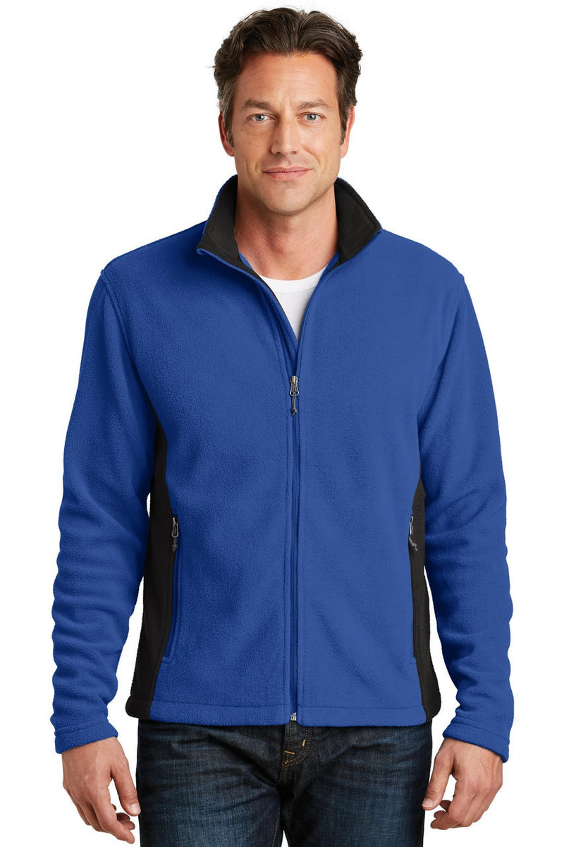 Port Authority® Colorblock Value Fleece Jacket featuring side colorblocking for a striking look.