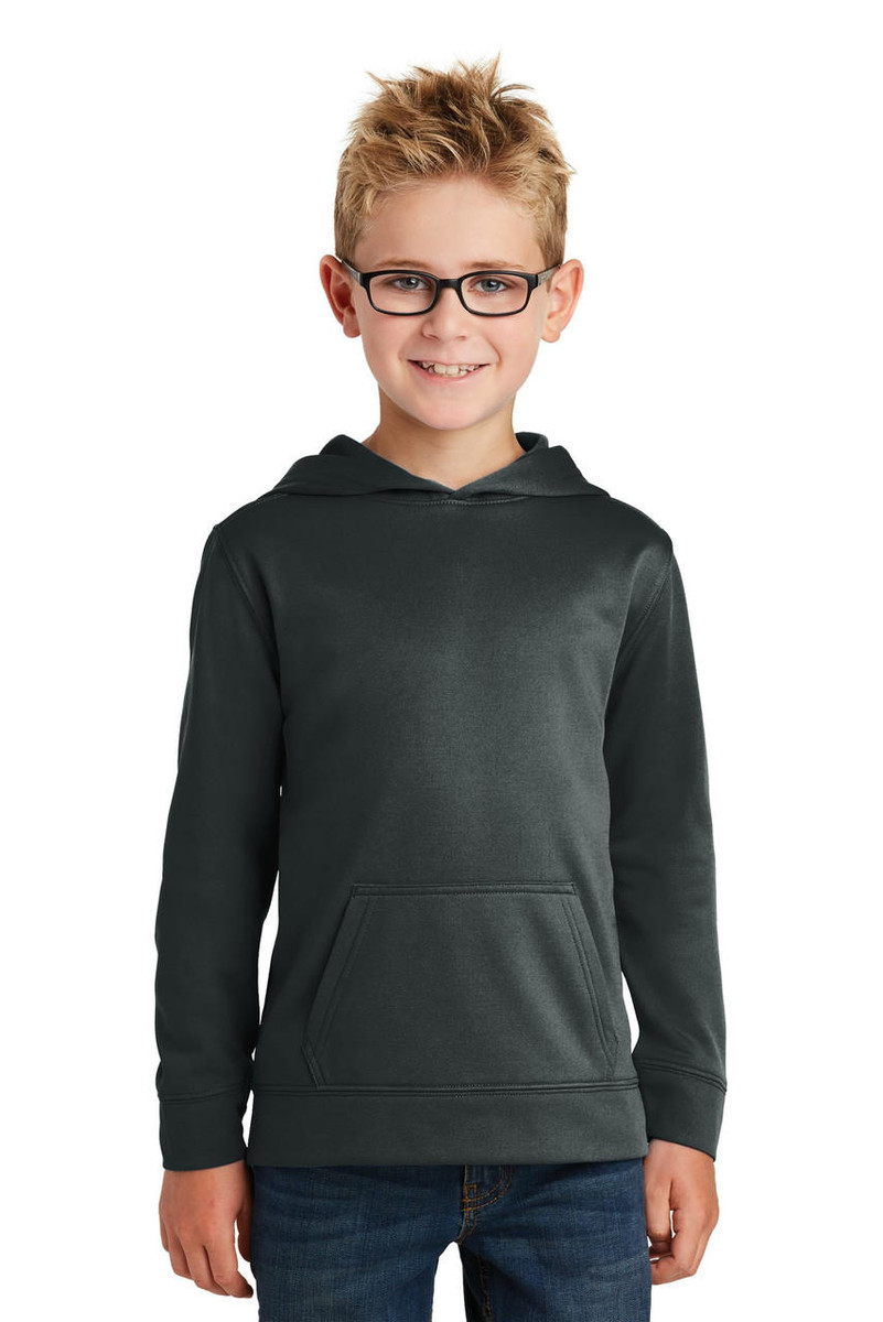  Port & Company® Youth Performance Fleece Pullover Hooded Sweatshirt 