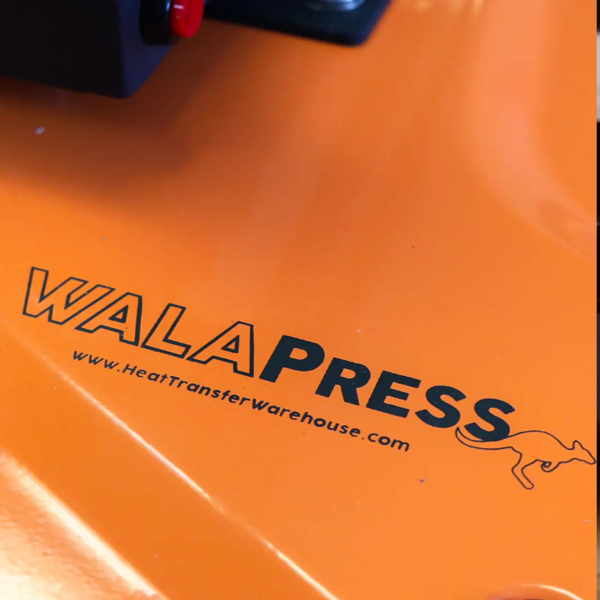 Branding on the 16x20 Auto-Open Heat Press w/ Drawer V3 in orange