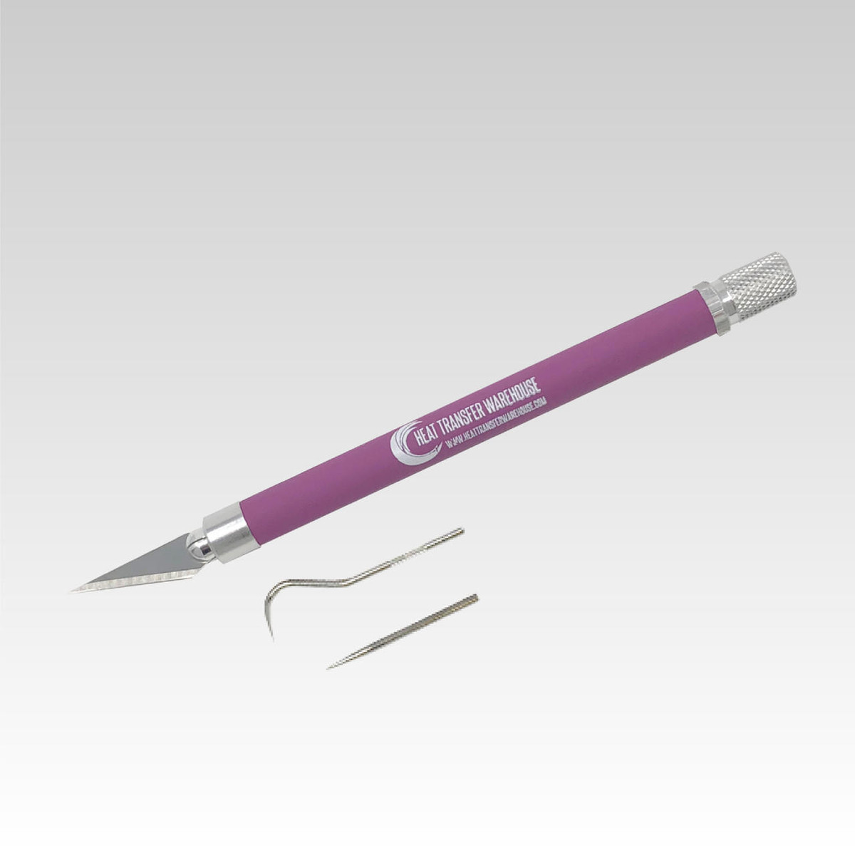 Heat Transfer Warehouse Weeding Kit featuring blade, hook, and pick tips.