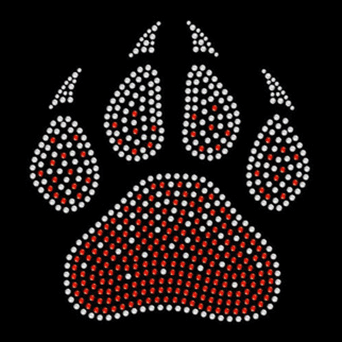 Faded paw rhinestone transfer GIF