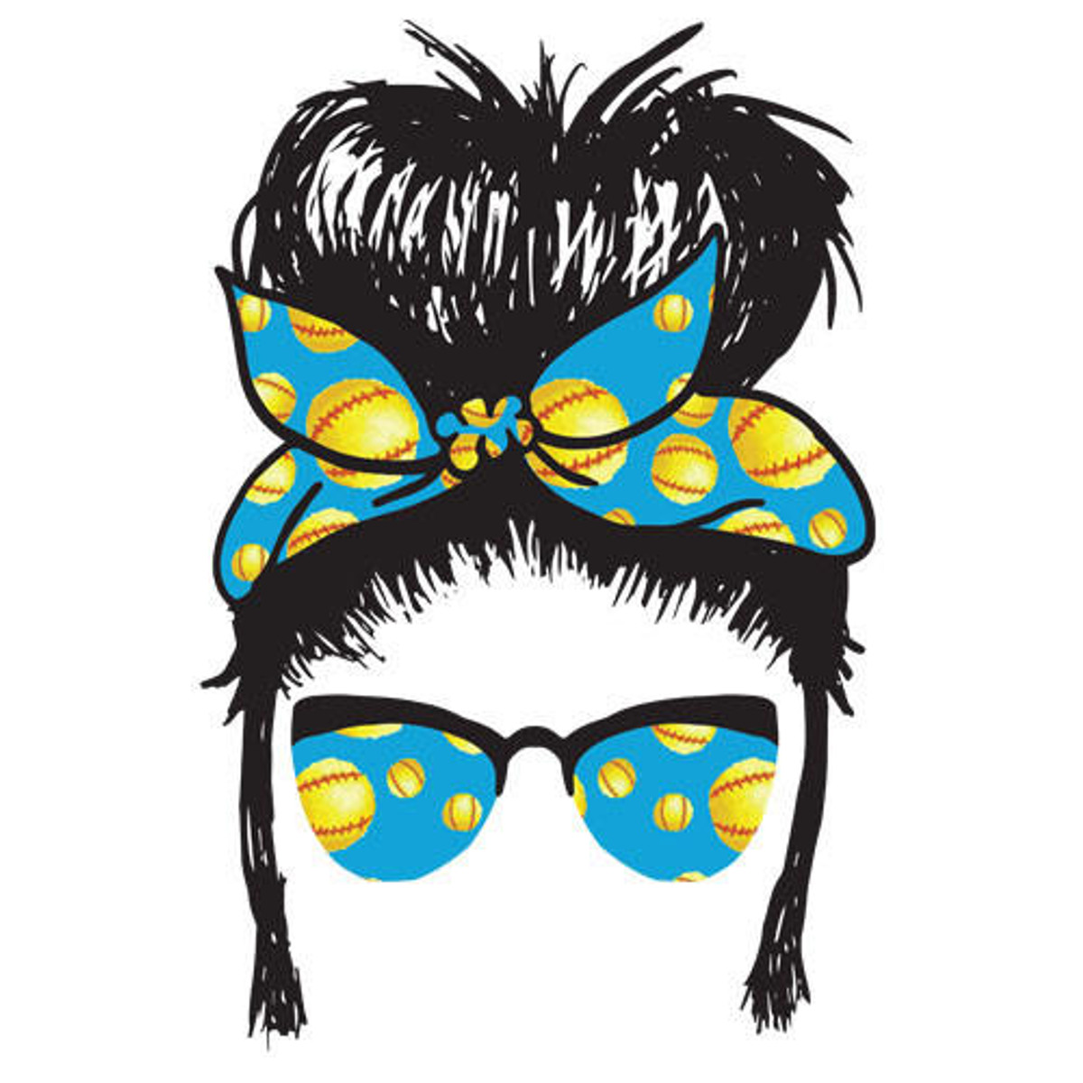 WALAStock Messy Bun Softball 
