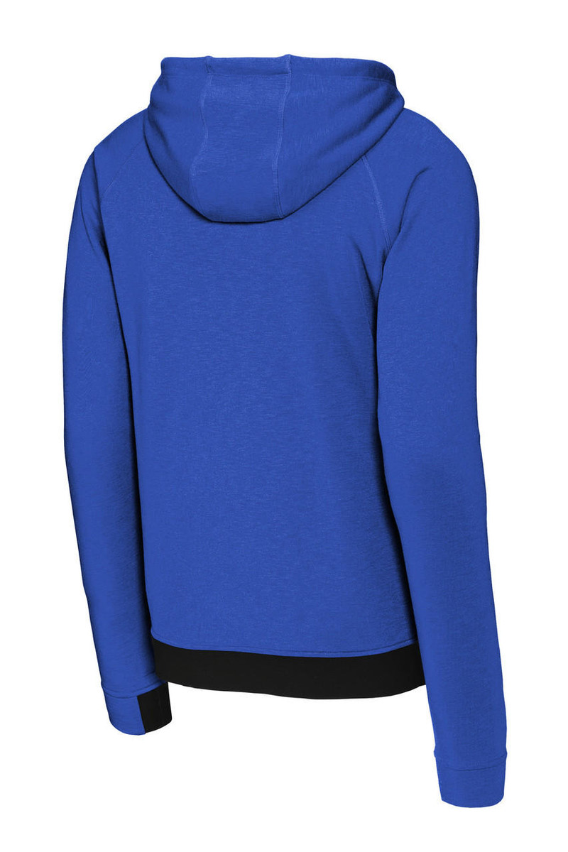 Cozy hoodie with three-panel hood and vibrant color retention technology.