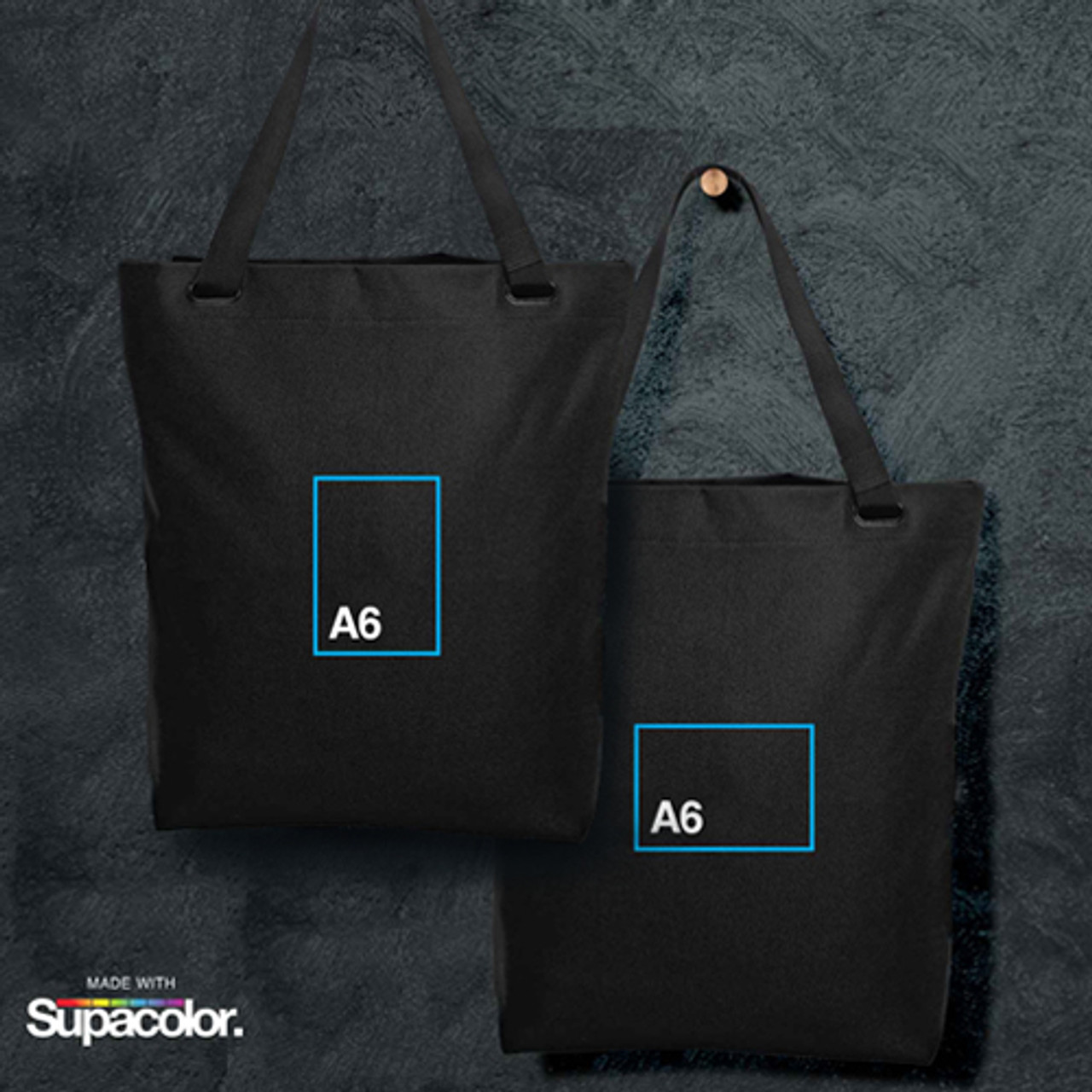 16x20 tote bag - double sided canvas style - sublimation blank