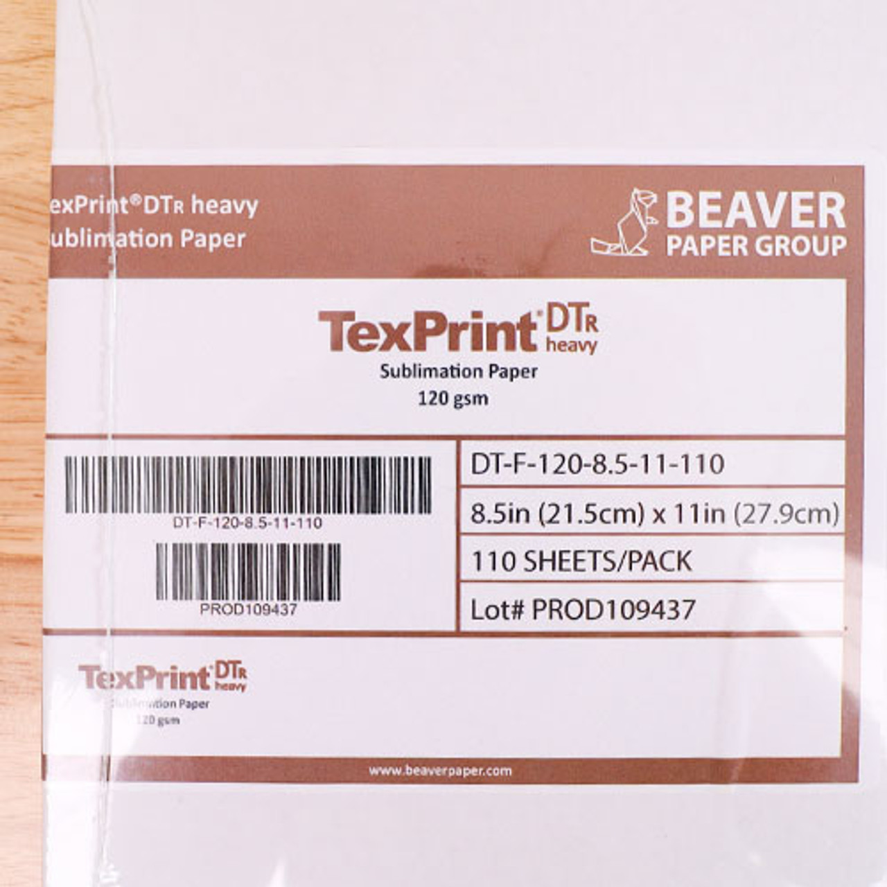 Sublimation Transfer paper, Beaver Texprint R Transfer Paper 13x19