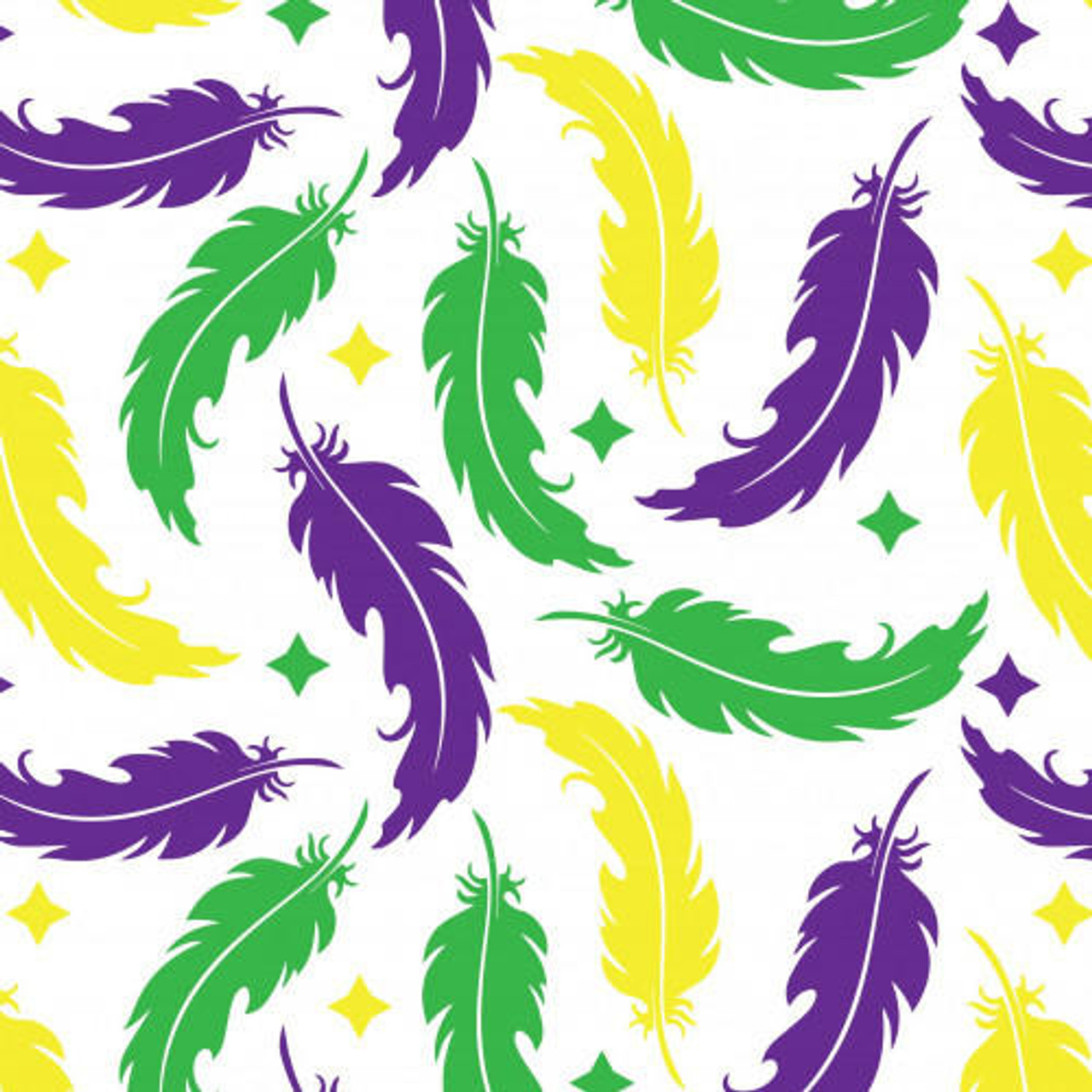 Mardi Gras Feathers - HTV Pattern