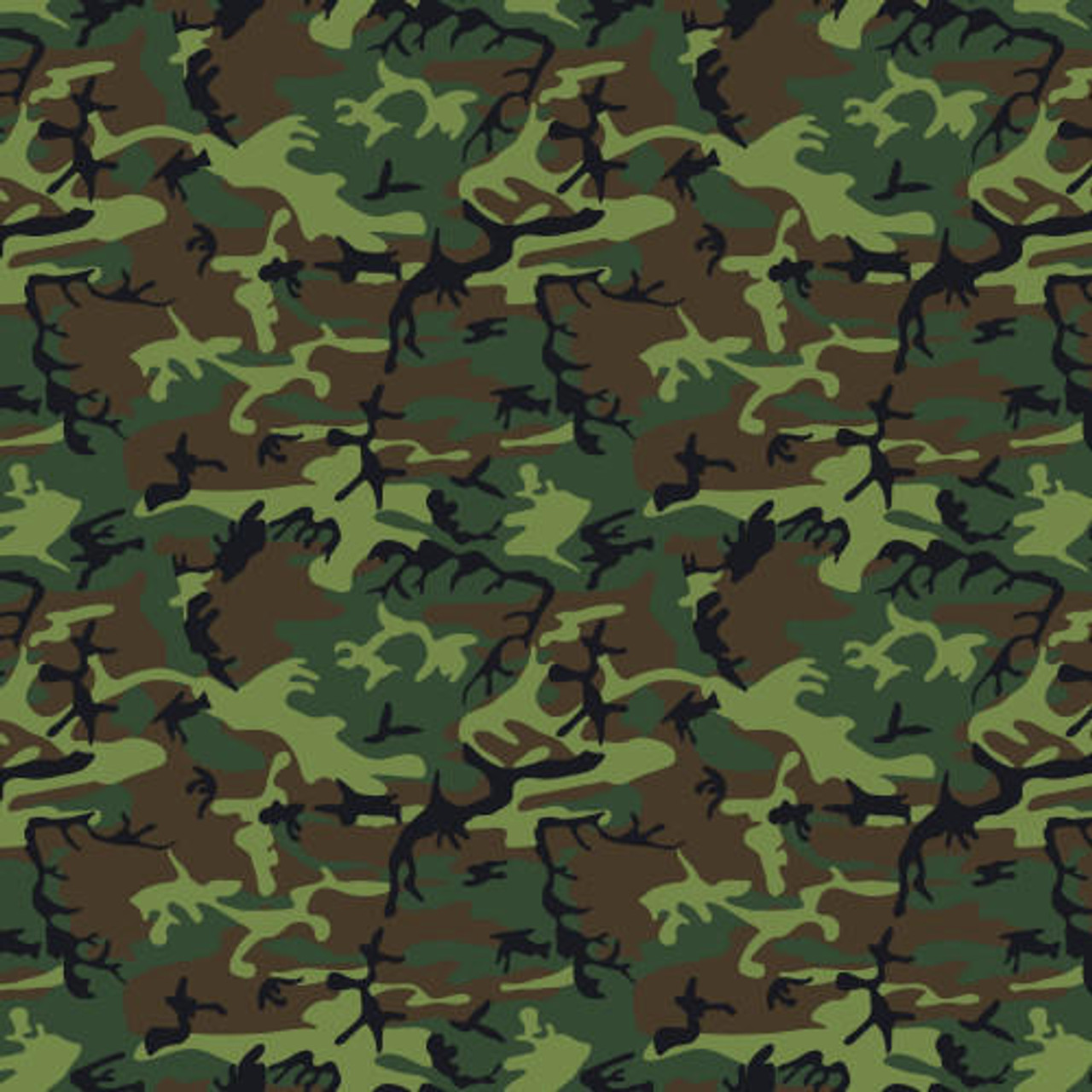 Black Army Camo Permanent Vinyl Oracal 651, Camo Pattern HTV