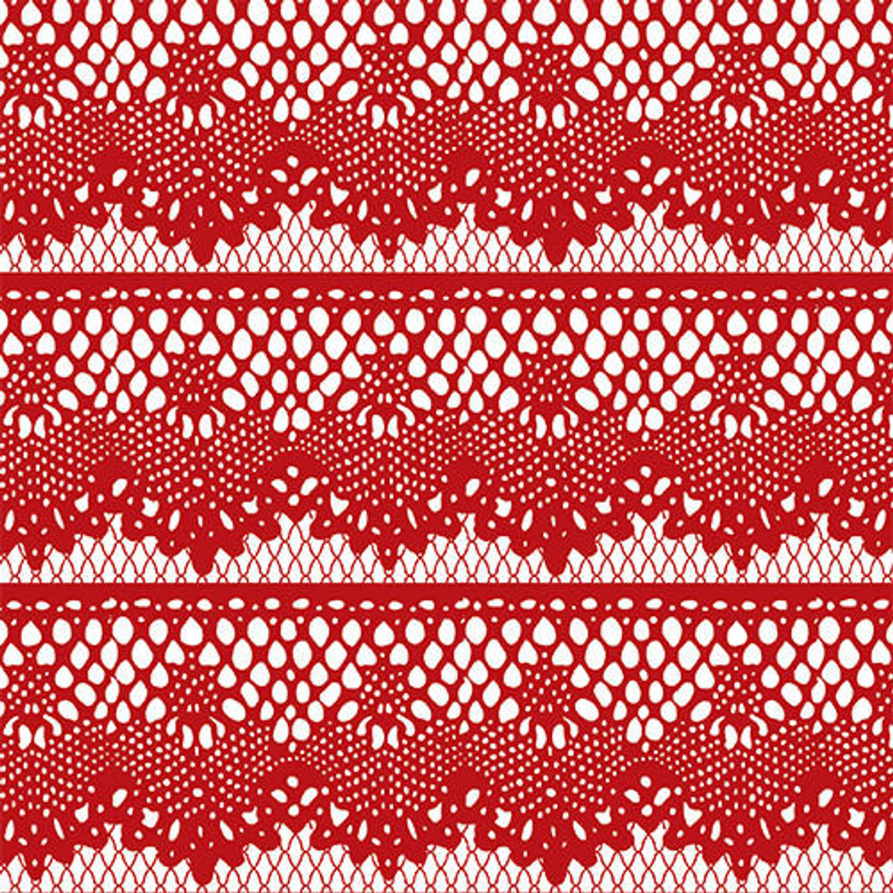 Lace Rows Red - HTV Pattern