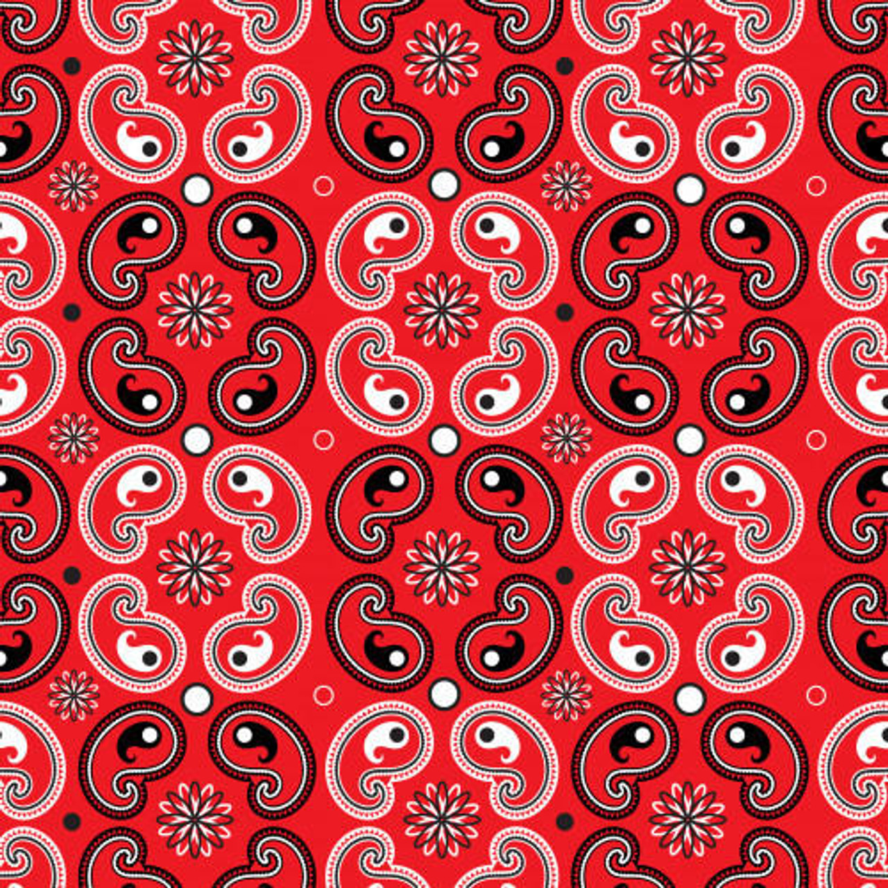 Red Bandana Pattern