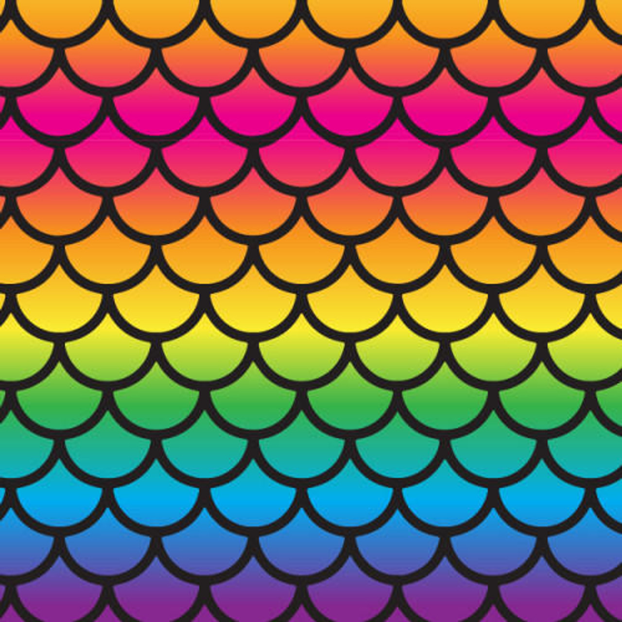 Rainbow Fish Scales - Adhesive Vinyl Pattern
