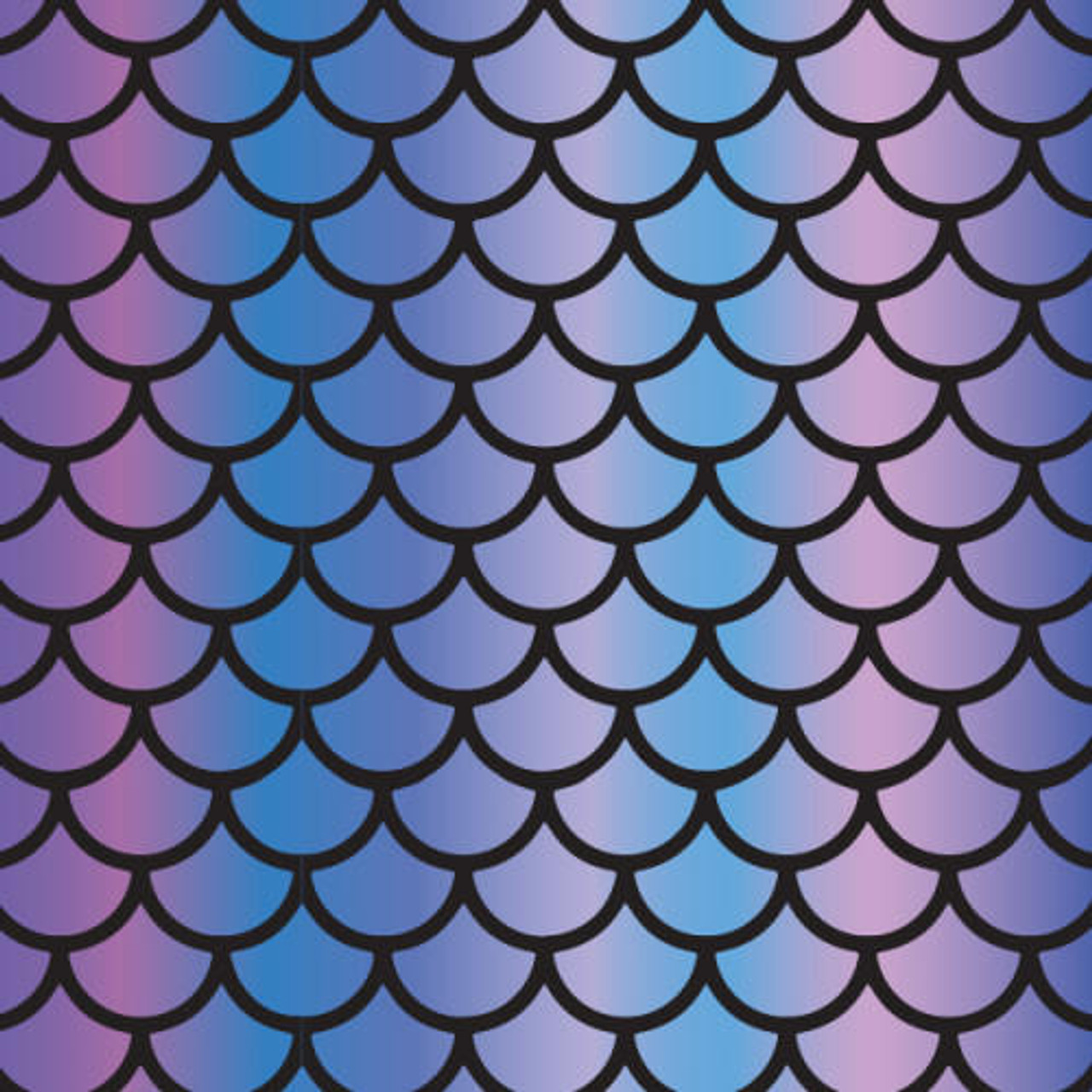 Cool Rainbow Fish Scales - Adhesive Vinyl Pattern | Heat Transfer